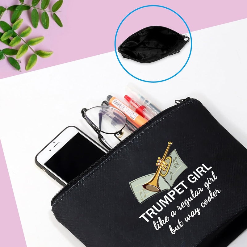 GJTIM Trumpeter Gift Trumpet Player Gift Brass Band Trumpeter Cosmetic Bag Zipper Pouch - Image 5